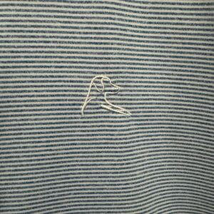 Rhoback Men's Light Blue Micro-Striped Polo